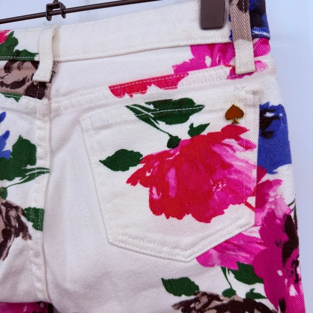 Kate Spade New York Floral Skinny Jeans Size 25